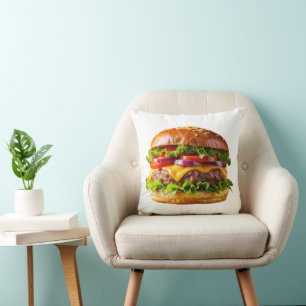 SlipperyJoes mundwässernder Cheeseburger knusprig Kissen