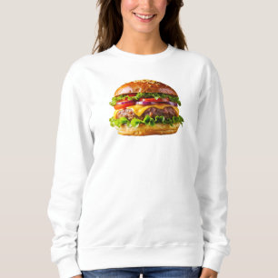 SlipperyJoes mundwässernder Cheeseburger knusprig  Sweatshirt
