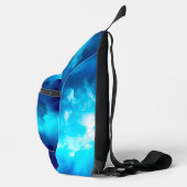 SlipperyJoe's muskulöse, bärtige, weiße Unterwäsch Crossbody Bag (Rechts)