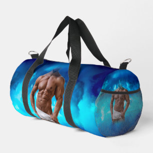 SlipperyJoe's muskulöse, bärtige, weiße Unterwäsch Duffle Bag