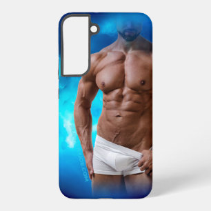 SlipperyJoe's muskulöse, bärtige, weiße Unterwäsch Samsung Galaxy Hülle