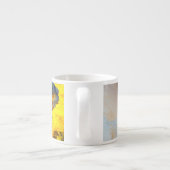 SlipperyJoe's muskulöse Mann-Physik-Dampf-Shirtle Espressotasse (Rückseite)