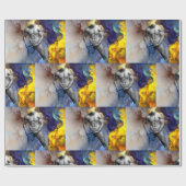 SlipperyJoe's muskulöse Mann-Physik-Dampf-Shirtle Geschenkpapier (Flach)