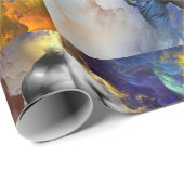 SlipperyJoe's muskulöse Mann-Physik-Dampf-Shirtle Geschenkpapier (Rolleneckpunkt)