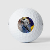 SlipperyJoe's muskulöse Mann-Physik-Dampf-Shirtle Golfball (Vorderseite)