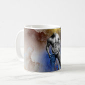 SlipperyJoe's muskulöse Mann-Physik-Dampf-Shirtle Kaffeetasse (Vorderseite Links)