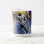 SlipperyJoe's muskulöse Mann-Physik-Dampf-Shirtle Kaffeetasse (Mittel)