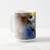 SlipperyJoe's muskulöse Mann-Physik-Dampf-Shirtle Kaffeetasse (Vorderseite Links)