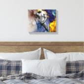 SlipperyJoe's muskulöse Mann-Physik-Dampf-Shirtle Leinwanddruck (Insitu (Schlafzimmer))