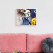 SlipperyJoe's muskulöse Mann-Physik-Dampf-Shirtle Leinwanddruck (Insitu (Wohnzimmer))