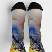 SlipperyJoe's muskulöse Mann-Physik-Dampf-Shirtle Socken (Oben)