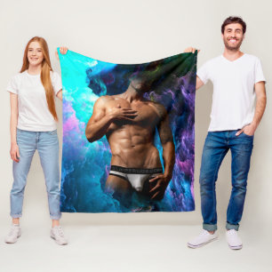 SlipperyJoe's muskulöse Männerunterwäsche-Ausbeulu Fleecedecke