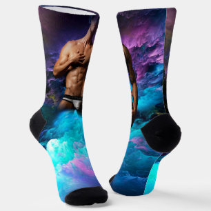 SlipperyJoe's muskulöse Männerunterwäsche-Ausbeulu Socken