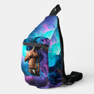 SlipperyJoe's muskulöse Männerunterwäsche Beule ko Crossbody Bag