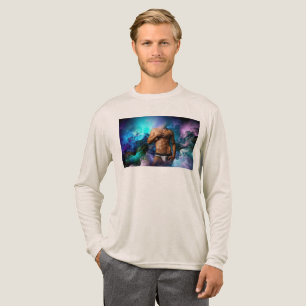 SlipperyJoe's muskulöse Männerunterwäsche Beule ko Tri-Blend Shirt