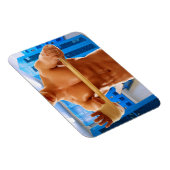 SlipperyJoe's muskulöse, shirriless 6-Pack-Gymnast Magnet (Rechte Seite)