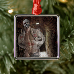 SlipperyJoe's muskulöser Geisterstein dümmlich bel Ornament Aus Metall