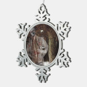 SlipperyJoe's muskulöser Geisterstein dümmlich bel Schneeflocken Zinn-Ornament (Rechts)