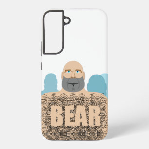 SlipperyJoe's muskulöser kahler Bärenmann stilisie Samsung Galaxy Hülle