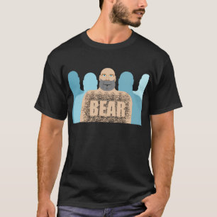 SlipperyJoe's muskulöser kahler Bärenmann stilisie T-Shirt