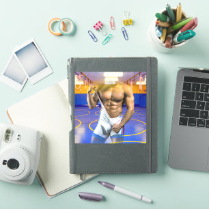 SlipperyJoe's muskulöser Mann Beule Six-Pack Fitne Aufkleber
