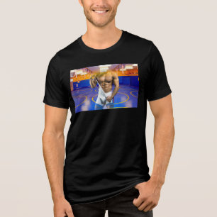SlipperyJoe's muskulöser Mann Beule Six-Pack Fitne Tri-Blend Shirt