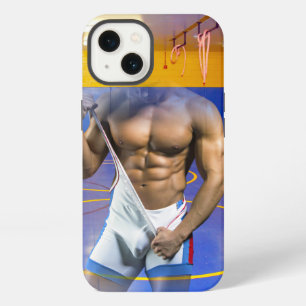 SlipperyJoe's muskulöser Mann Wölbung Sechs-Pack G iPhone 13 Hülle