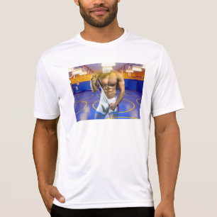SlipperyJoe's muskulöser Mann Wölbung Sechs-Pack G T-Shirt