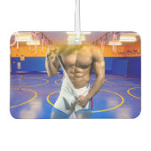 SlipperyJoe's muskulöser Mann wütet Sechserpack-Gy Autolufterfrischer (Vorderseite)