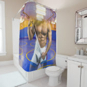 SlipperyJoe's muskulöser Mann wütet Sechserpack-Gy Duschvorhang (Beispiel)