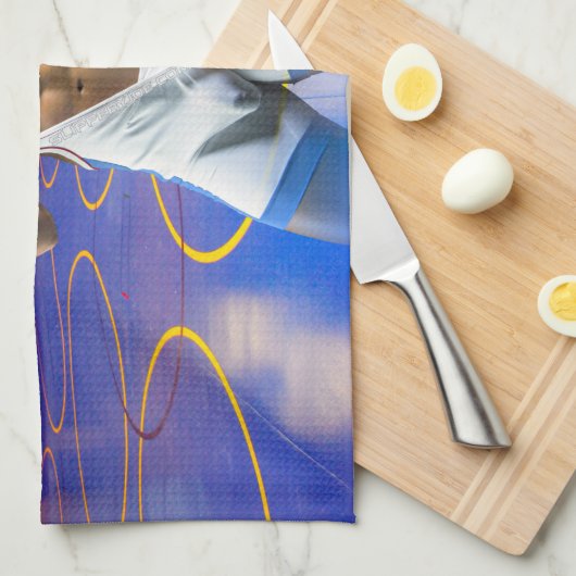 SlipperyJoe's muskulöser Mann wütet Sechserpack-Gy Geschirrtuch (Viertel Falte)