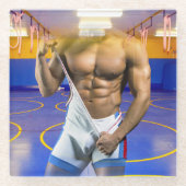 SlipperyJoe's muskulöser Mann wütet Sechserpack-Gy Glasuntersetzer (Vorderseite)