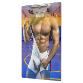 SlipperyJoe's muskulöser Mann wütet Sechserpack-Gy Klemmbrett (Links)