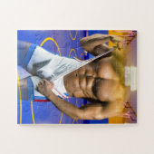 SlipperyJoe's muskulöser Mann wütet Sechserpack-Gy Puzzle (Horizontal)