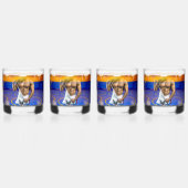 SlipperyJoe's muskulöser Mann wütet Sechserpack-Gy Whiskyglas (Vorderseite)