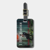 SlipperyJoe's mystische Halloween-Atmosphäre Gepäckanhänger (Vorderseite vertikal)