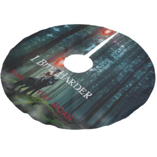 SlipperyJoe's mystische Halloween-Atmosphäre Polyester Weihnachtsbaumdecke