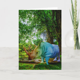 SlipperyJoe's Nashorn üppige tropische Kulisse sto Karte