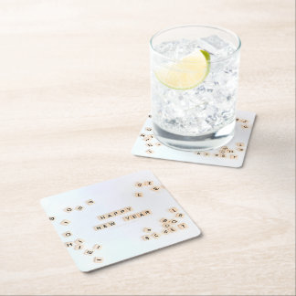 SlipperyJoe's New Year’s celebration scattered bei Rechteckiger Pappuntersetzer