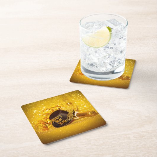 SlipperyJoe's New Year's Eve celebration festive g Rechteckiger Pappuntersetzer (Vor Ort)