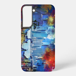 SlipperyJoe's NYC skyscrapers graffiti moon buildi Samsung Galaxy Hülle