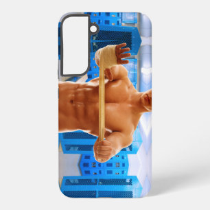 SlipperyJoe's oberkörperfreier muskulöser Mann Abs Samsung Galaxy Hülle