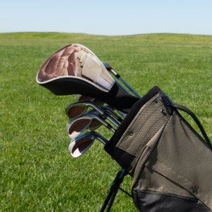 SlipperyJoe's oberkörperfreier muskulöser Männer-T Golf Headcover