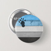 SlipperyJoe's Otter-Pfoten-Holzkastenstruktur Bär- Button (Vorne & Hinten)