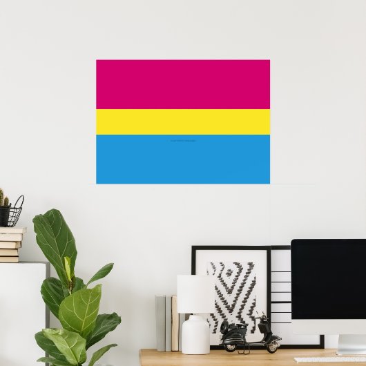 SlipperyJoe's pansexual Stolz Flag Gender-blinde p Poster (Heimbüro)
