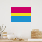 SlipperyJoe's pansexual Stolz Flag Gender-blinde p Poster (Küche)