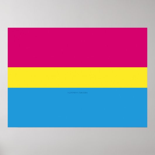 SlipperyJoe's pansexual Stolz Flag Gender-blinde p Poster (Vorne)