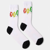 SlipperyJoe's pride colors word three-dimensional Socken (Rechts)