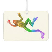 SlipperyJoe's Pride Frog-Figur Lebhaft farbig Autolufterfrischer (Rückseite)