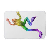 SlipperyJoe's Pride Frog-Figur Lebhaft farbig Badematte (Vorderseite)